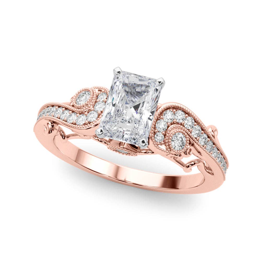 Vintage Inspired Princess Radiant Ring