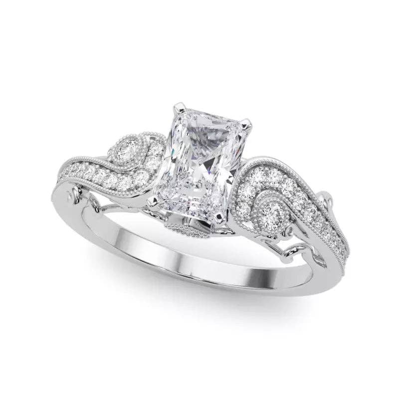 Vintage Inspired Princess Radiant Ring