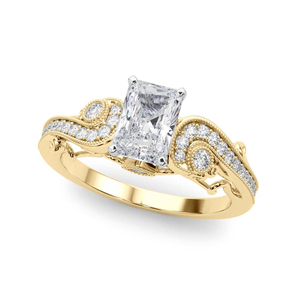 Vintage Inspired Princess Radiant Ring